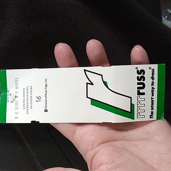 Vintage rrr Russ Brown Skirt. Size 16 NWT - Picture 9 of 12